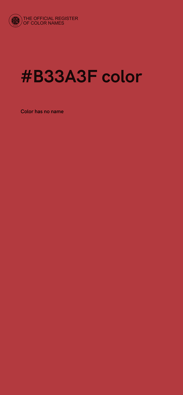 #B33A3F color image