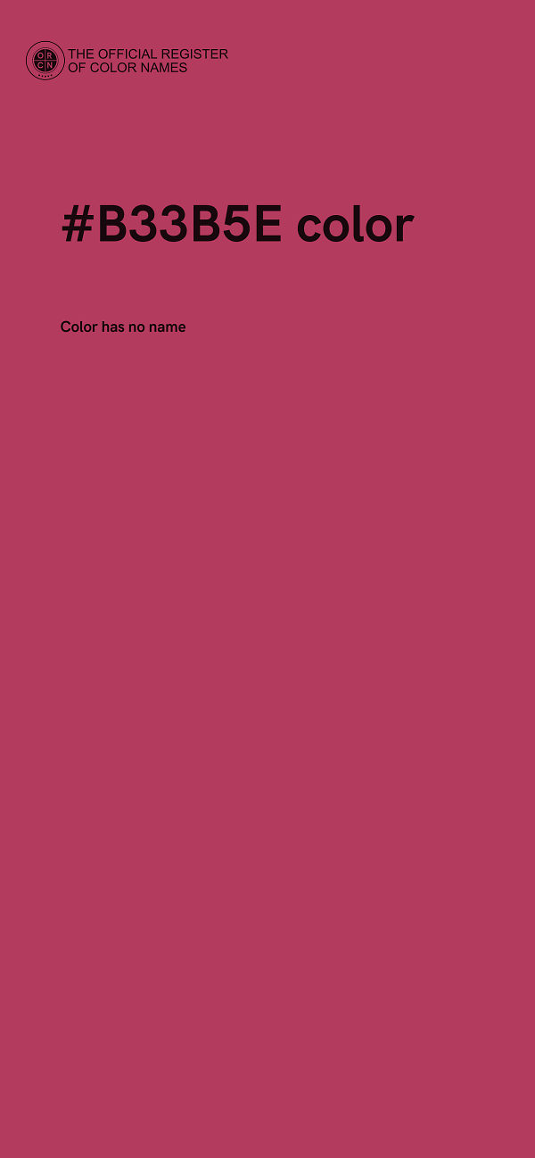 #B33B5E color image