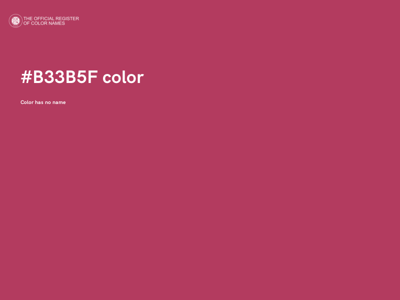 #B33B5F color image