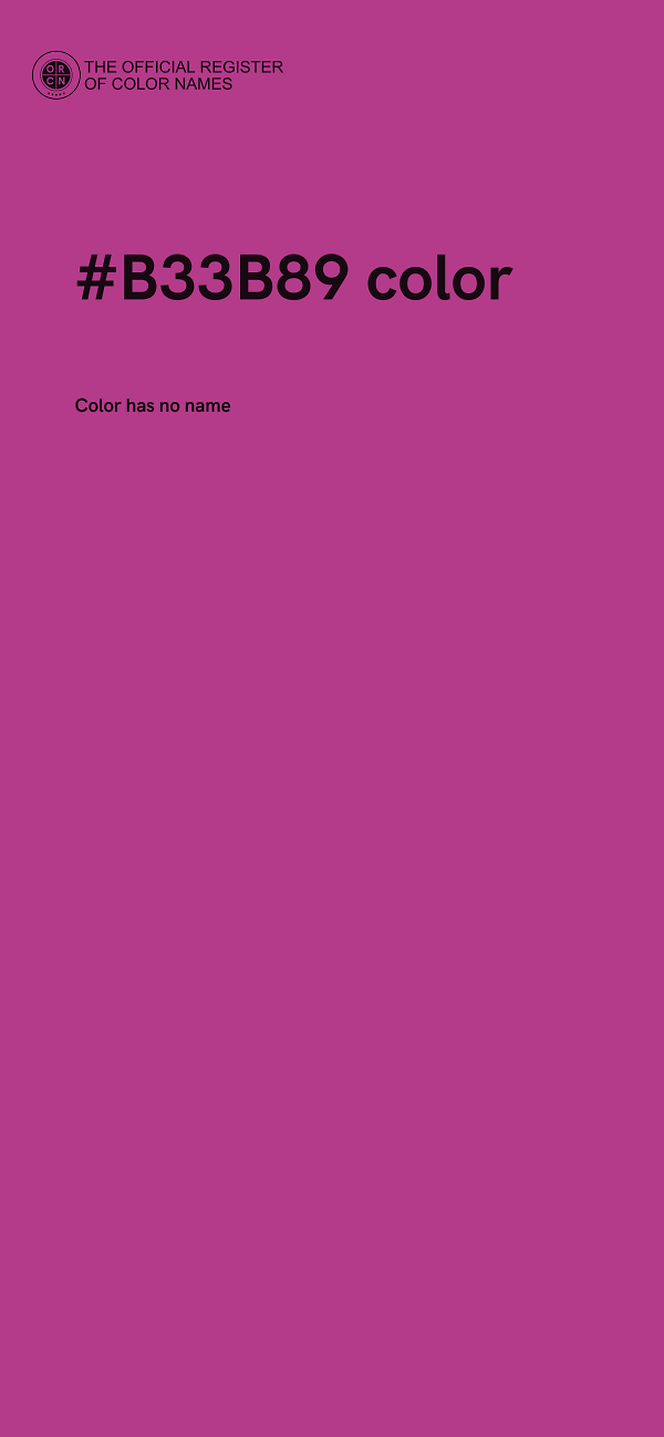 #B33B89 color image