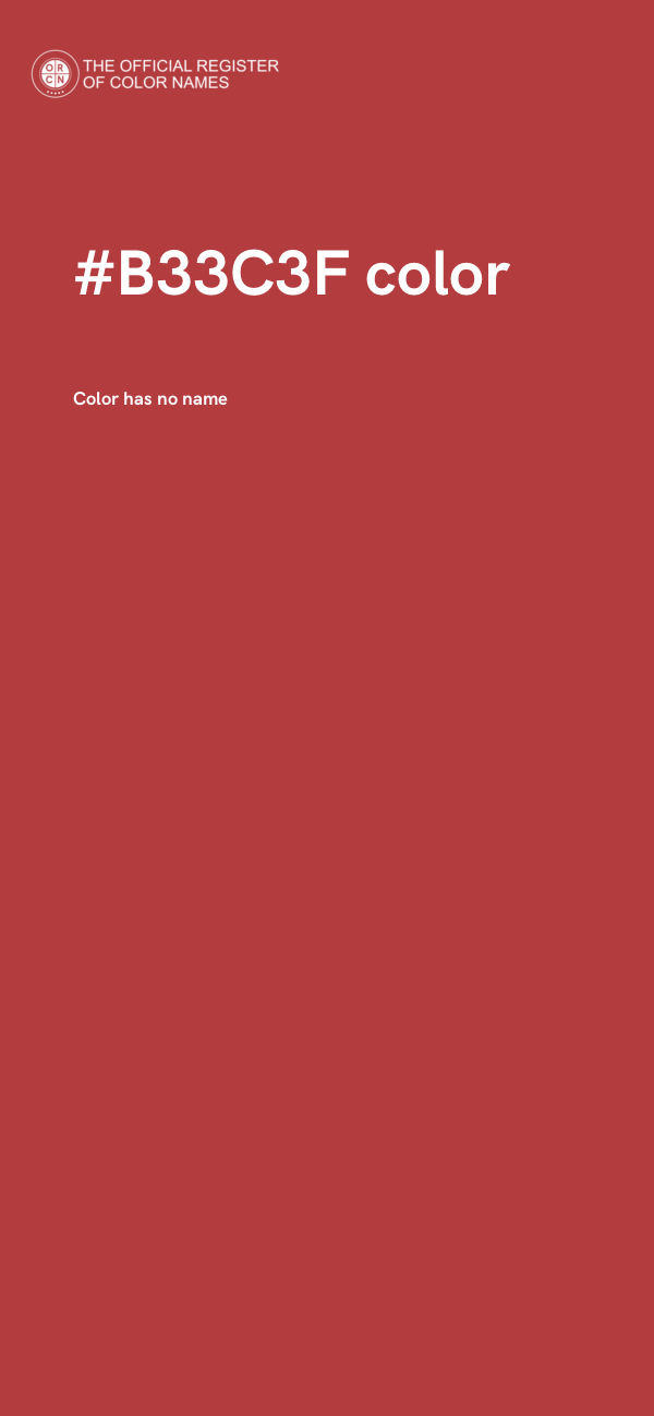 #B33C3F color image