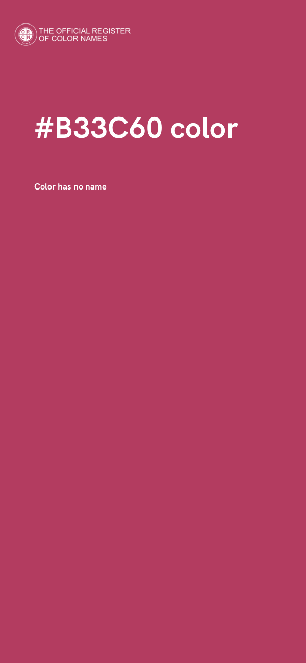 #B33C60 color image