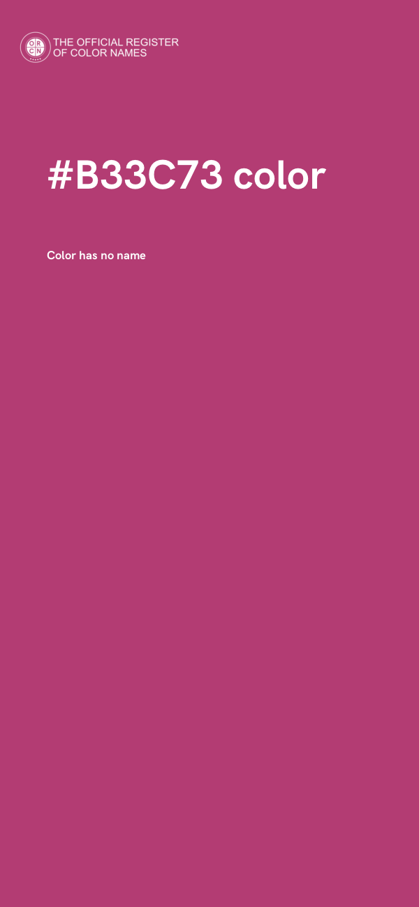 #B33C73 color image