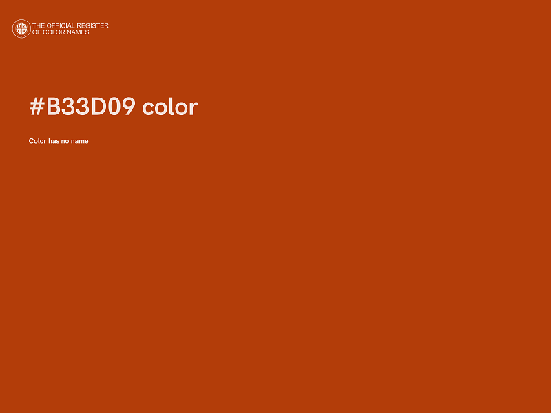 #B33D09 color image