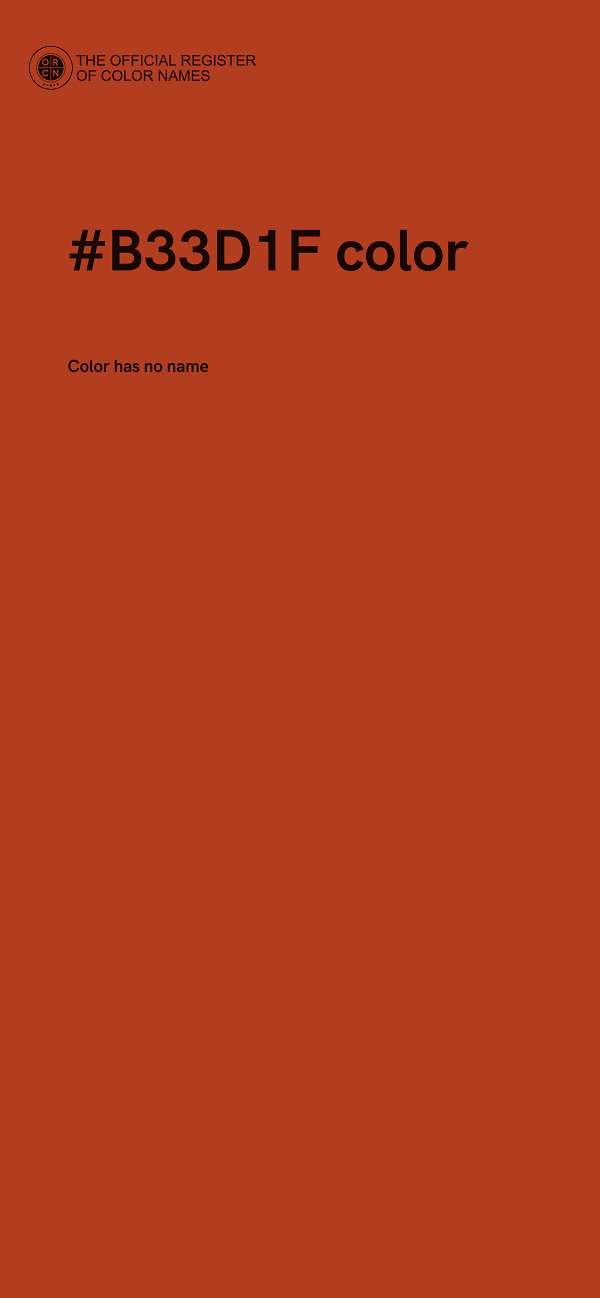 #B33D1F color image