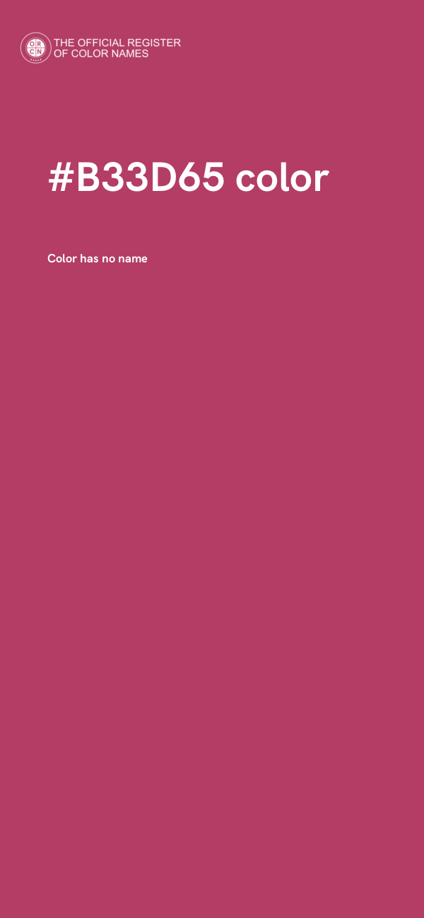 #B33D65 color image