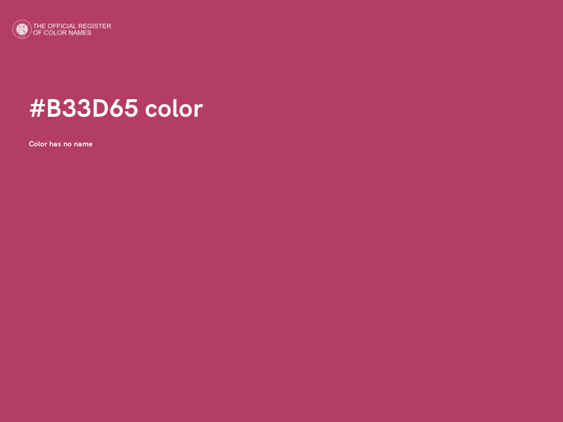 #B33D65 color image