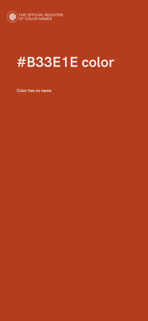 #B33E1E color image