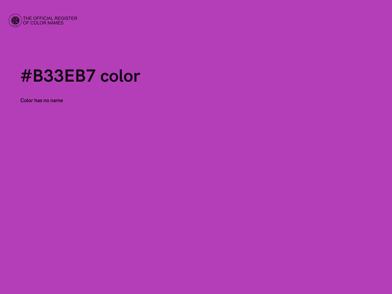 #B33EB7 color image