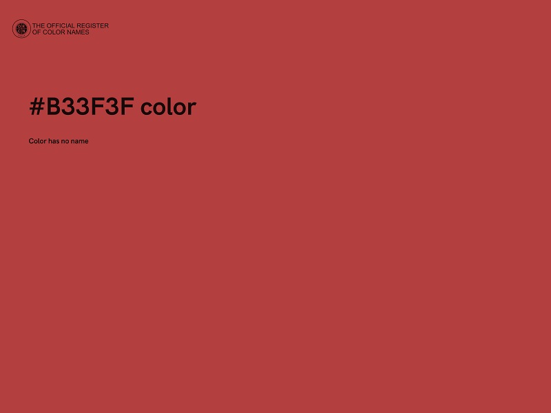 #B33F3F color image