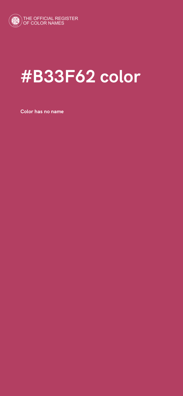 #B33F62 color image
