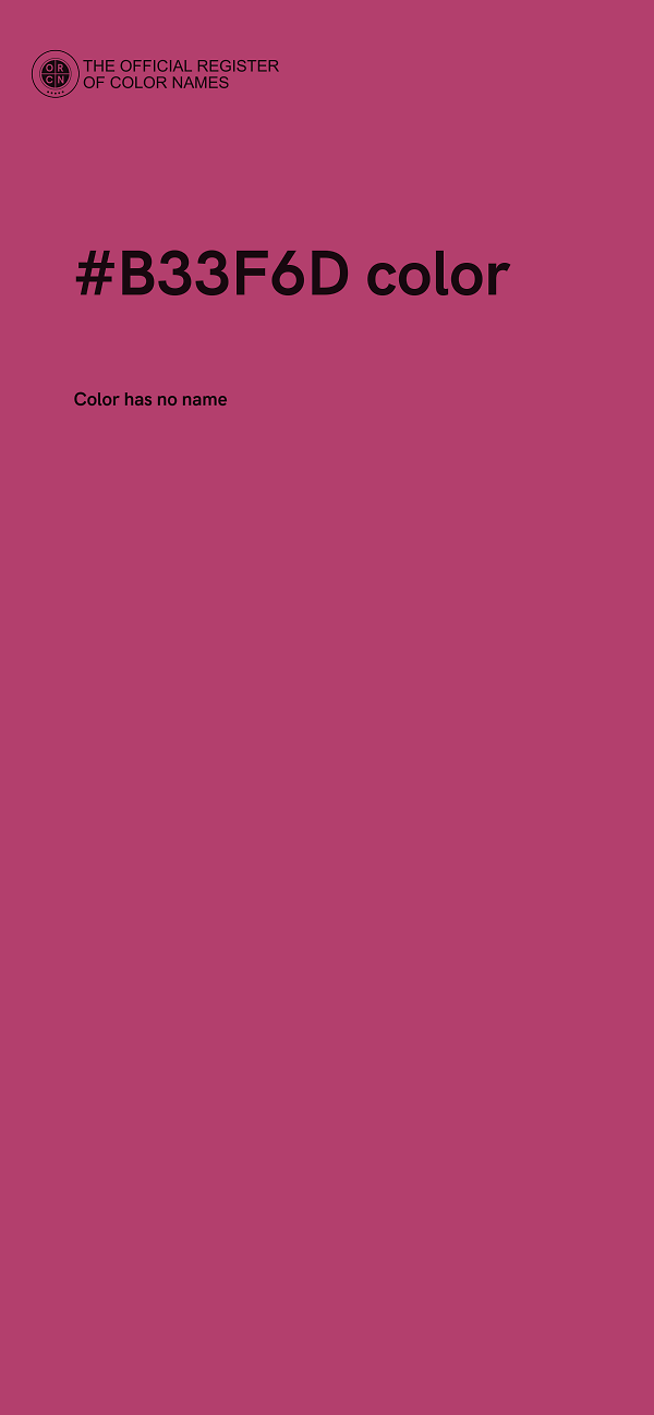 #B33F6D color image