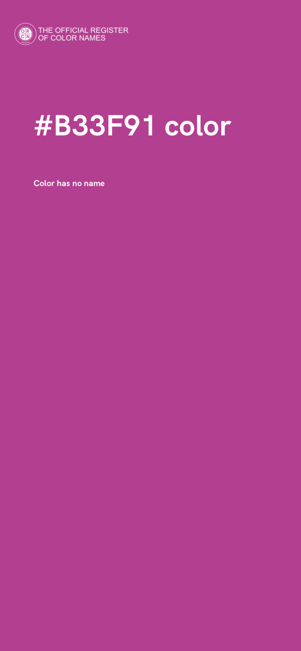 #B33F91 color image