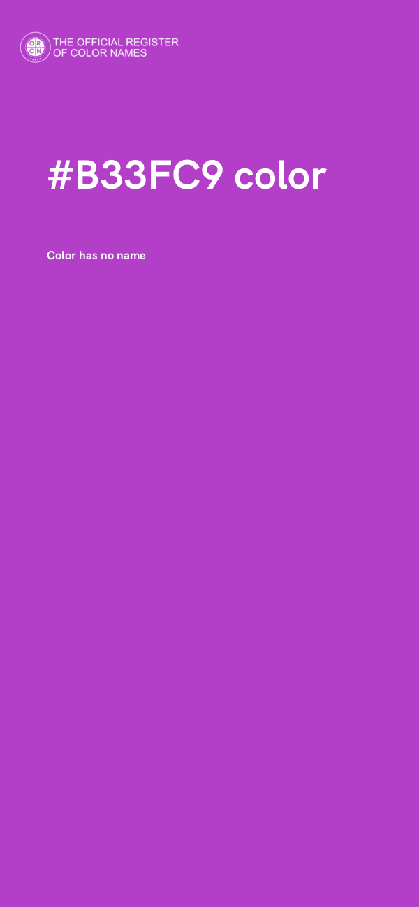 #B33FC9 color image