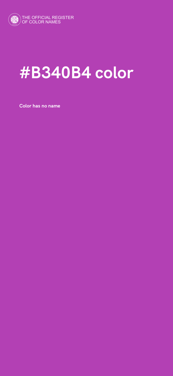 #B340B4 color image