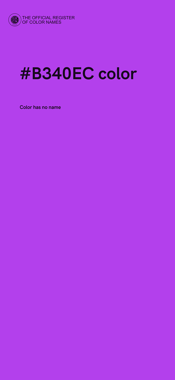#B340EC color image
