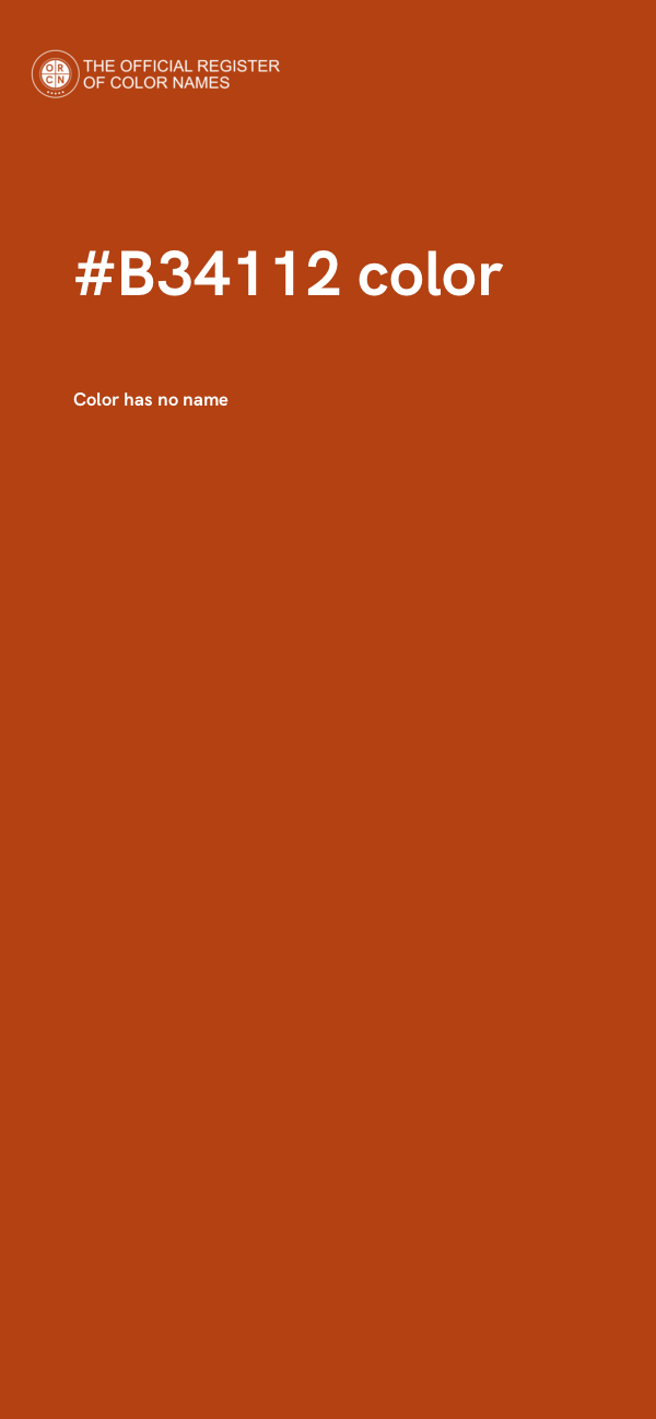 #B34112 color image