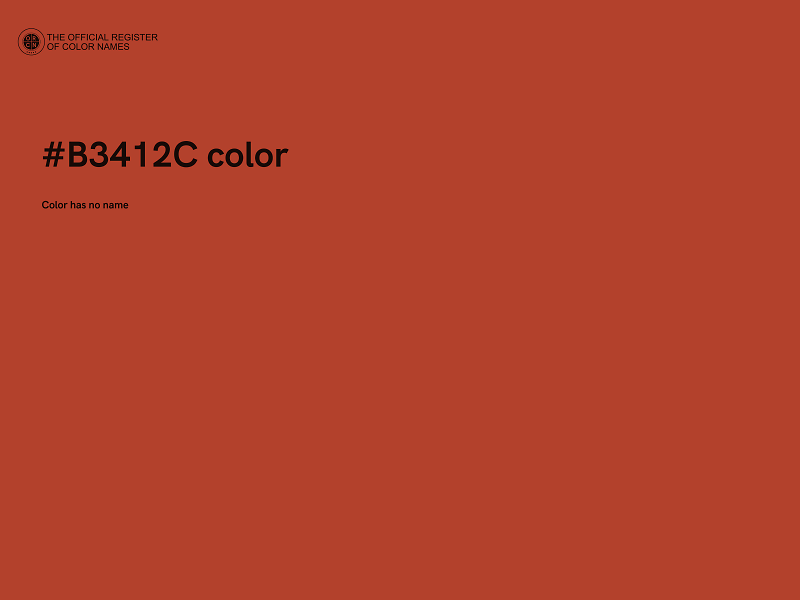 #B3412C color image