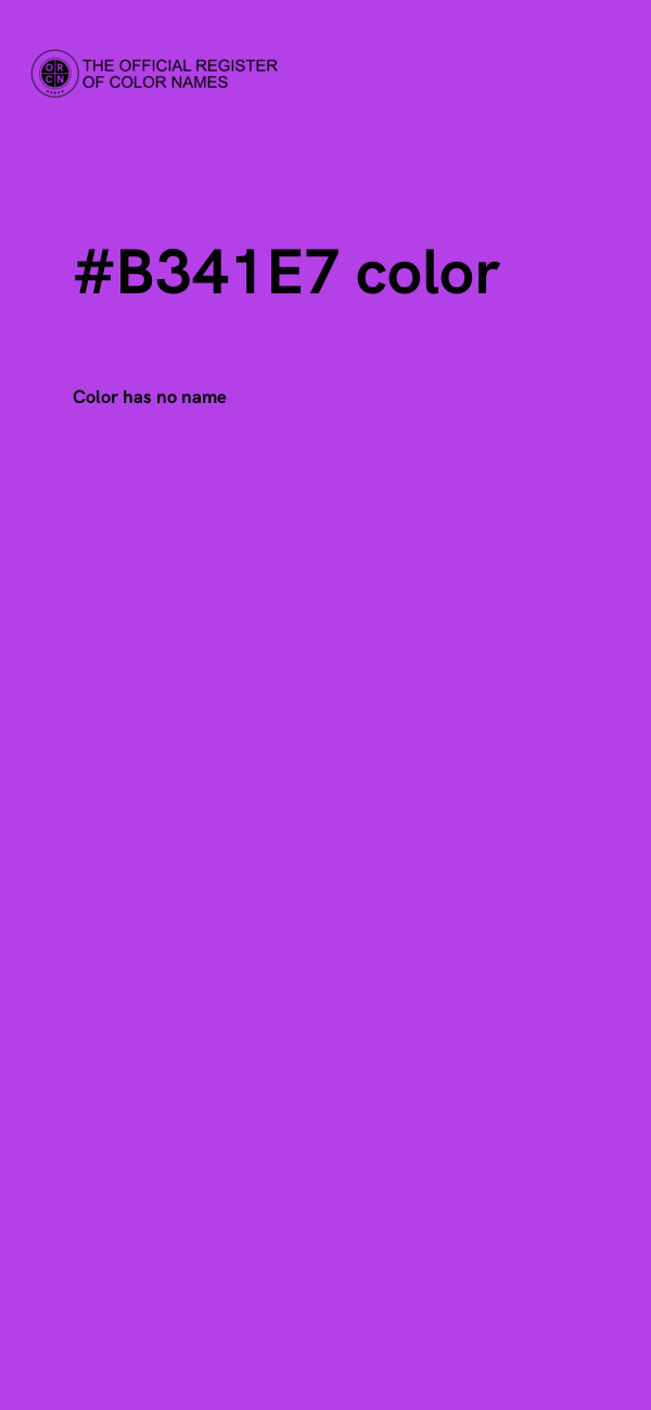 #B341E7 color image
