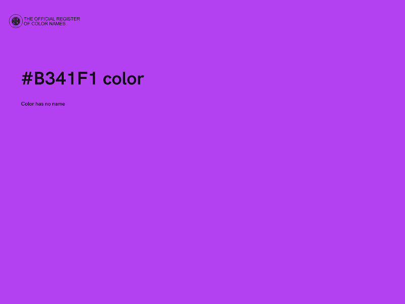 #B341F1 color image