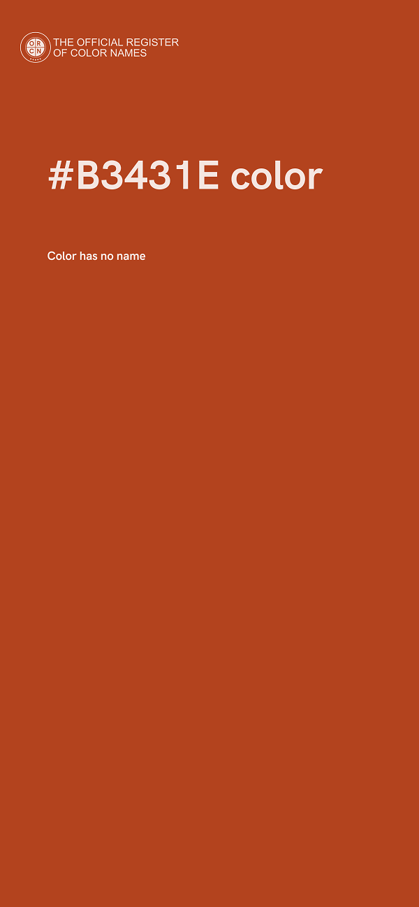 #B3431E color image
