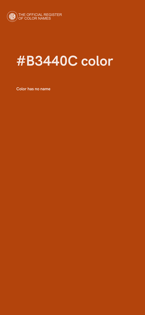 #B3440C color image