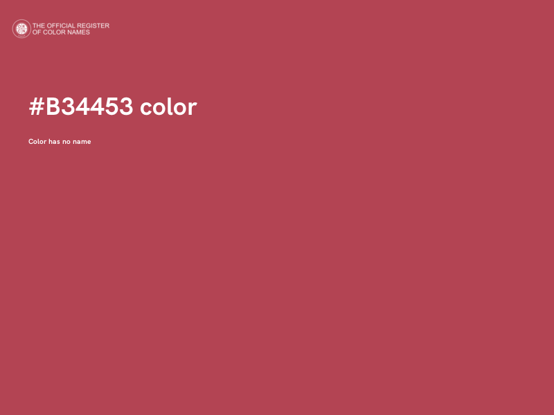 #B34453 color image