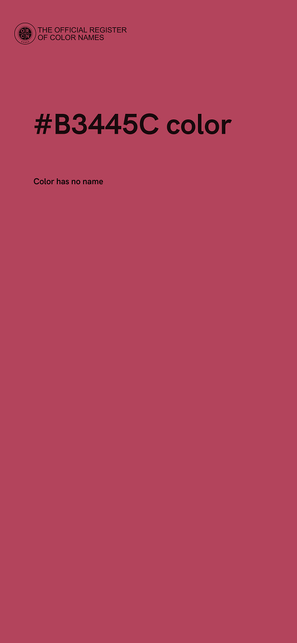 #B3445C color image