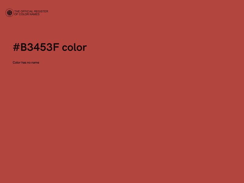 #B3453F color image