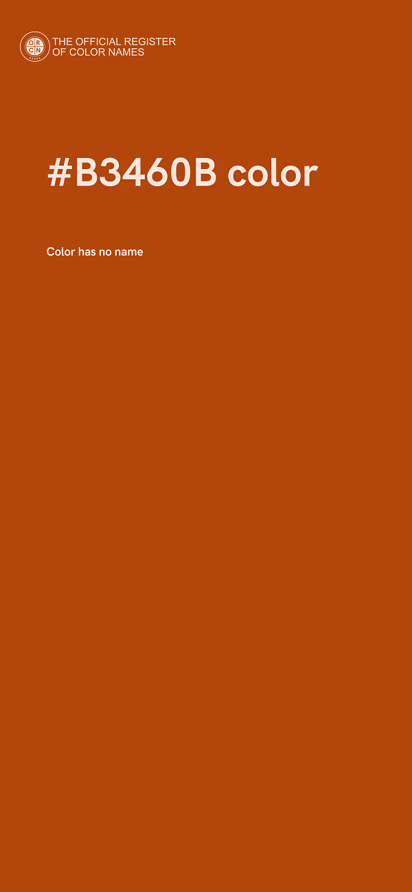 #B3460B color image