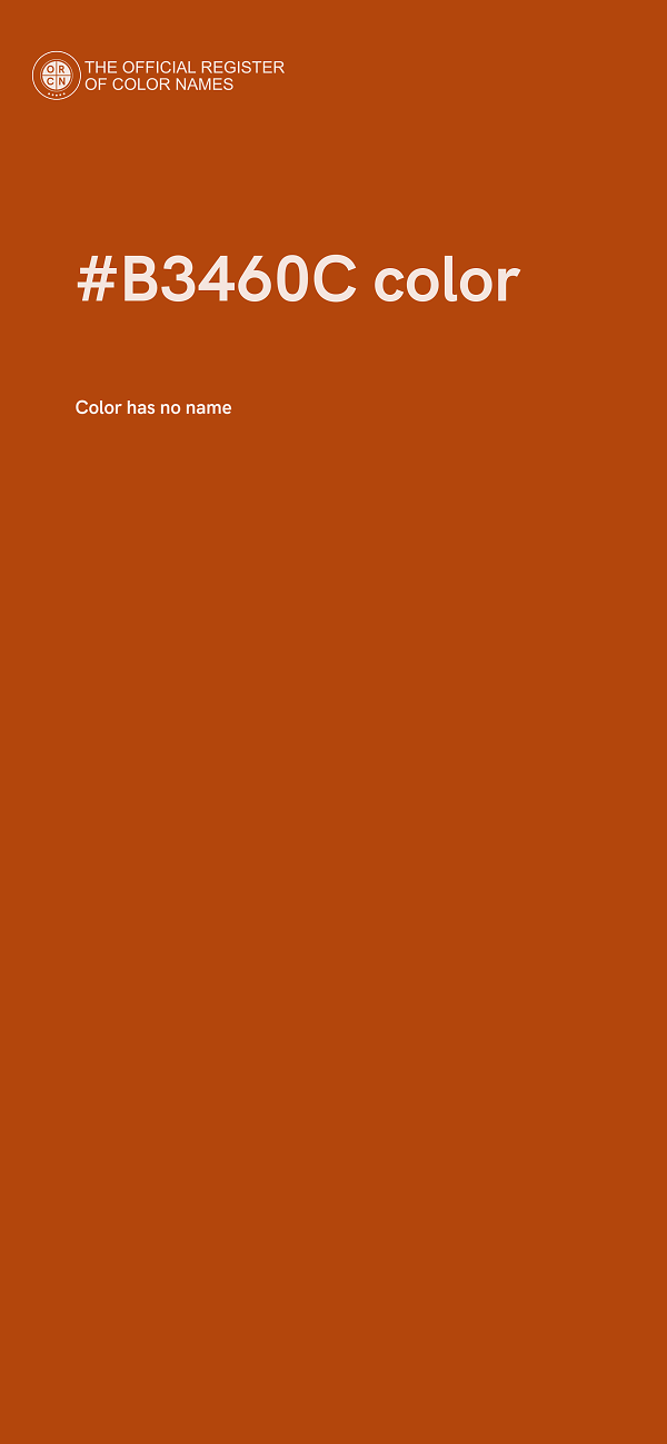 #B3460C color image