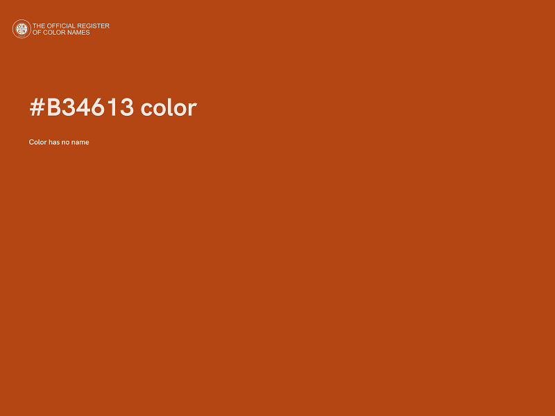 #B34613 color image