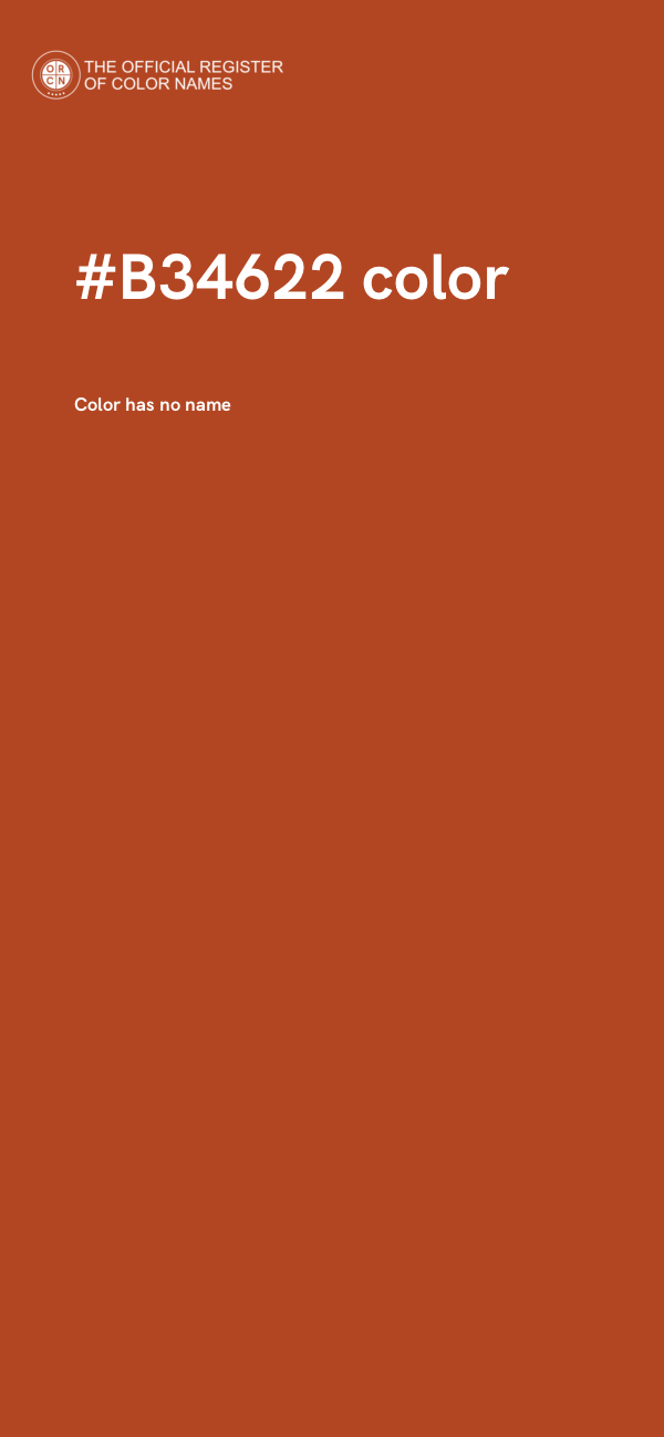 #B34622 color image