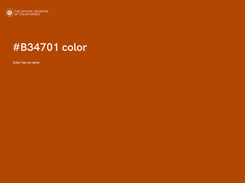 #B34701 color image