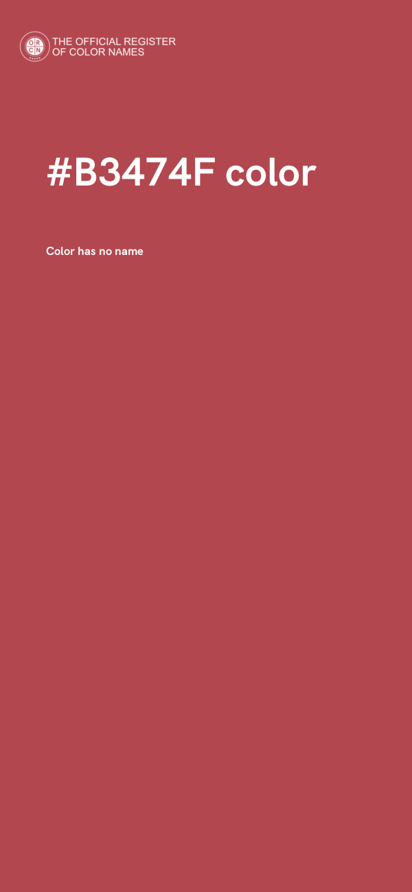 #B3474F color image