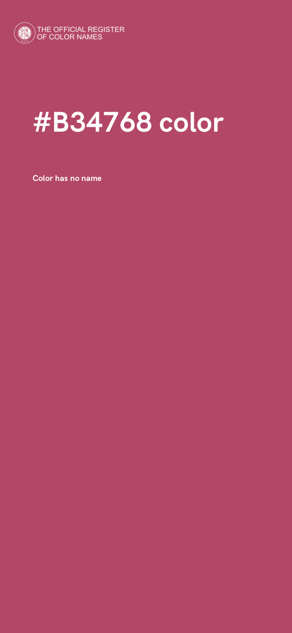 #B34768 color image