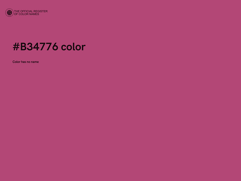 #B34776 color image