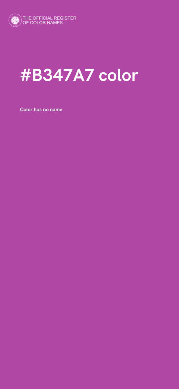 #B347A7 color image