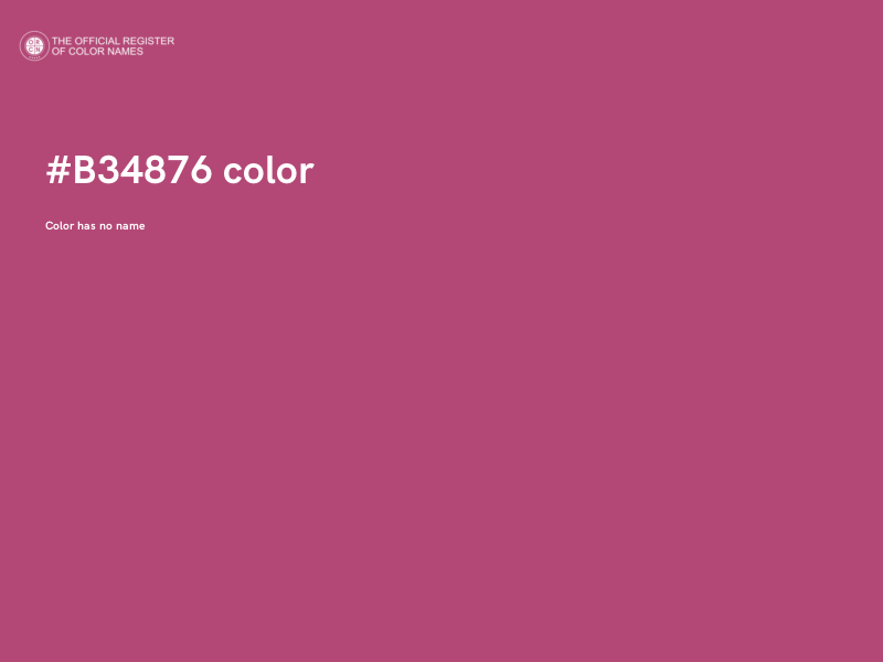 #B34876 color image