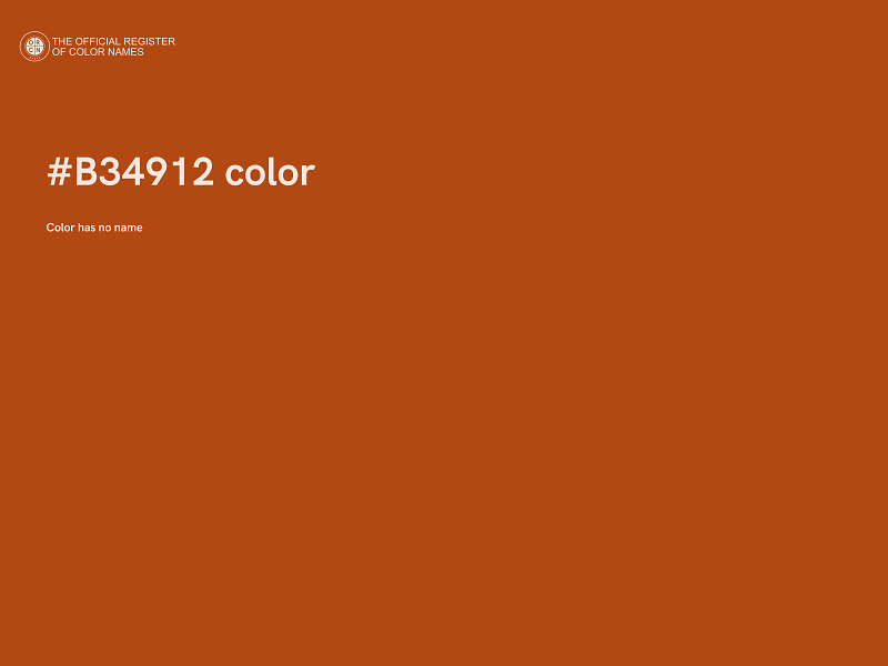 #B34912 color image