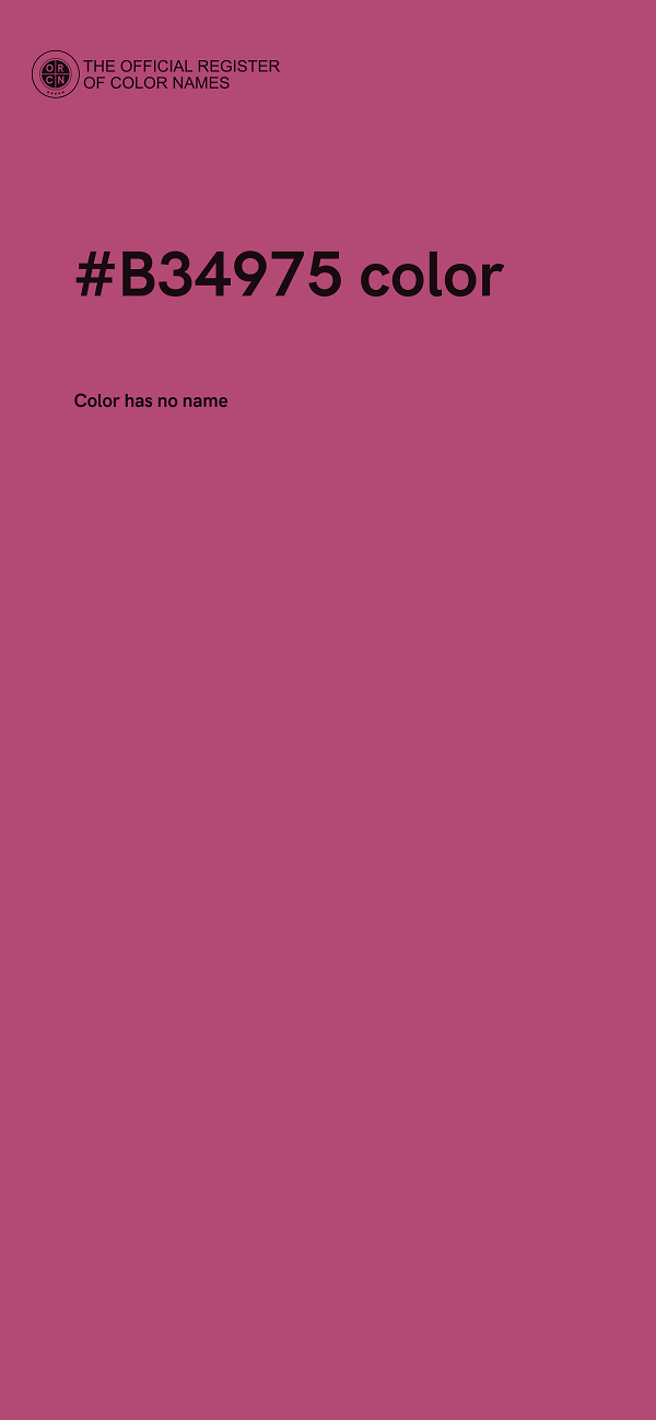 #B34975 color image