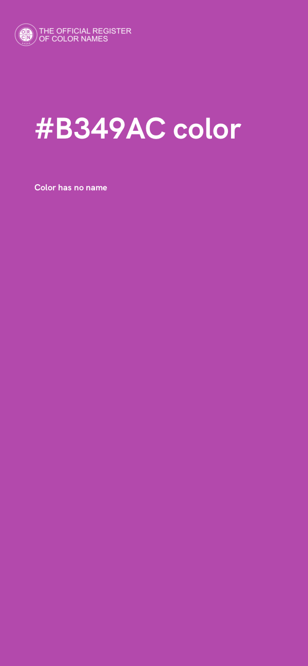 #B349AC color image