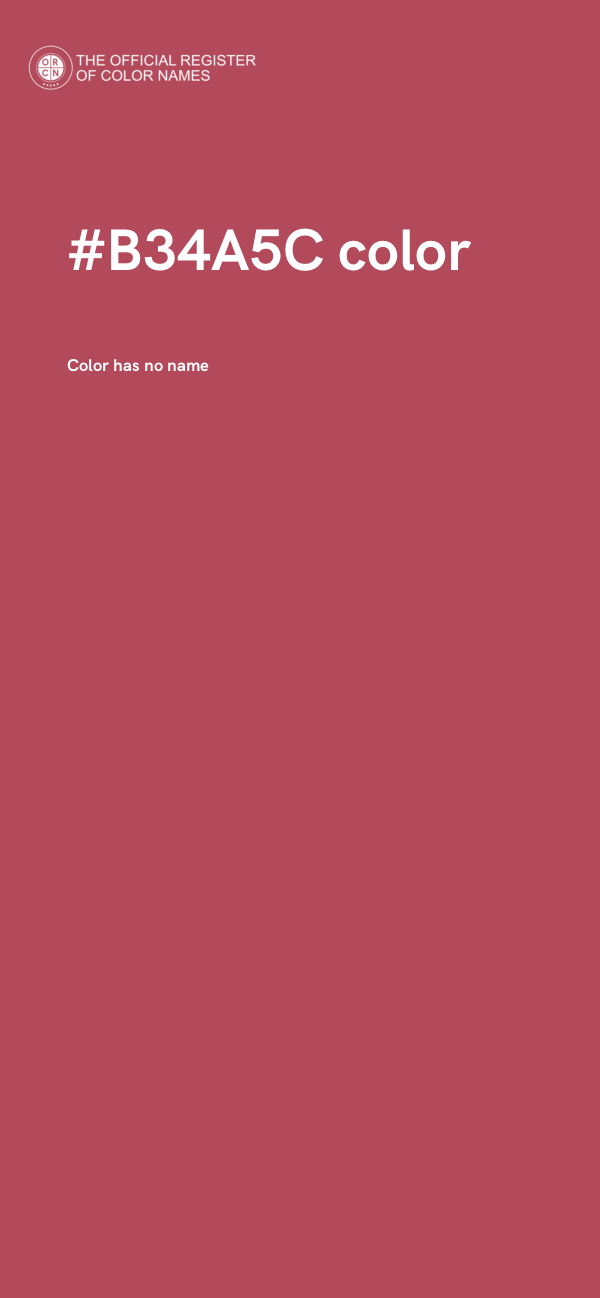 #B34A5C color image