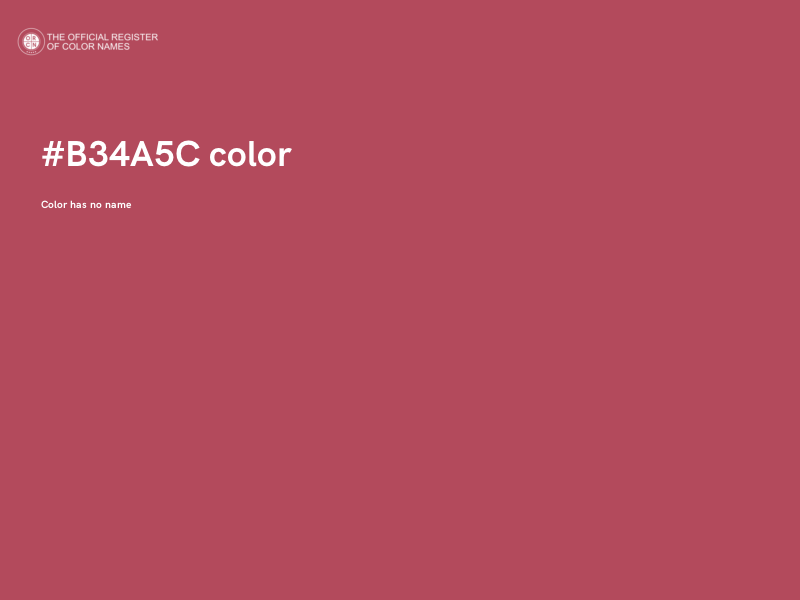 #B34A5C color image