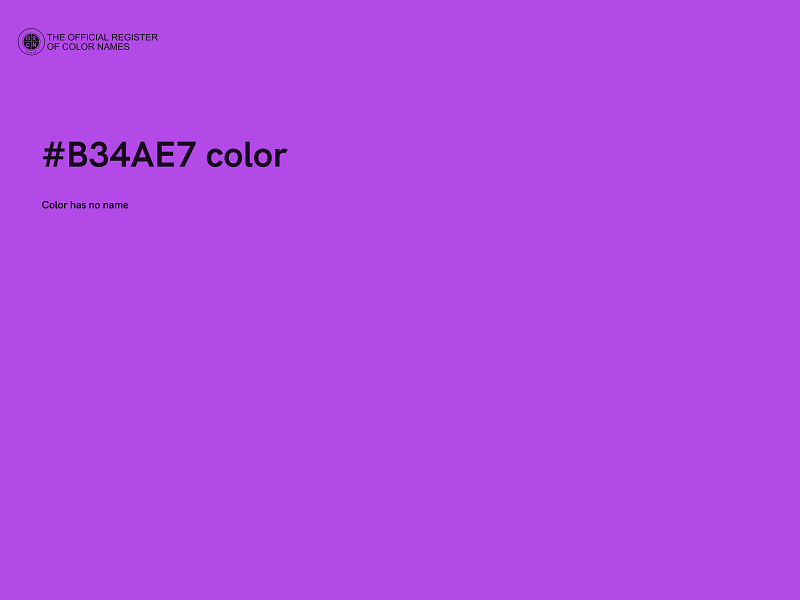#B34AE7 color image