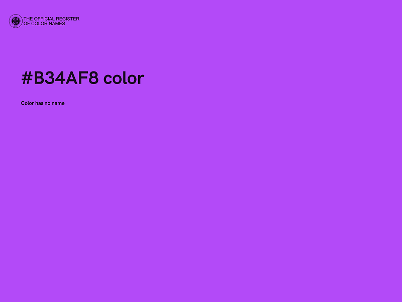 #B34AF8 color image