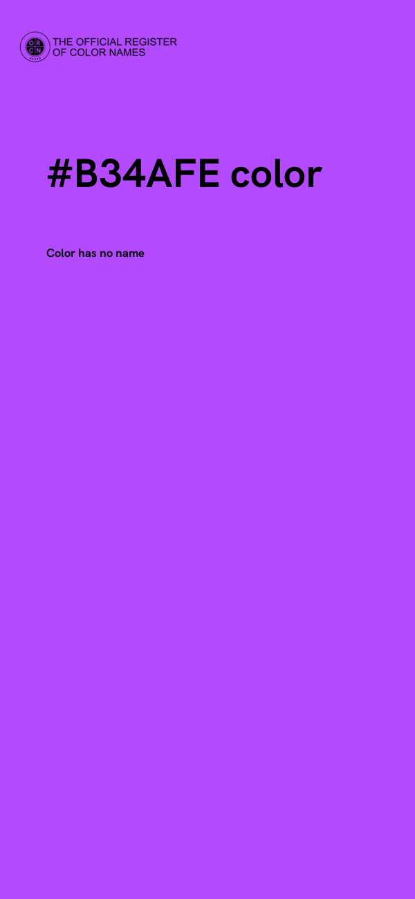 #B34AFE color image