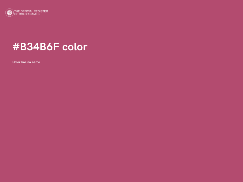 #B34B6F color image