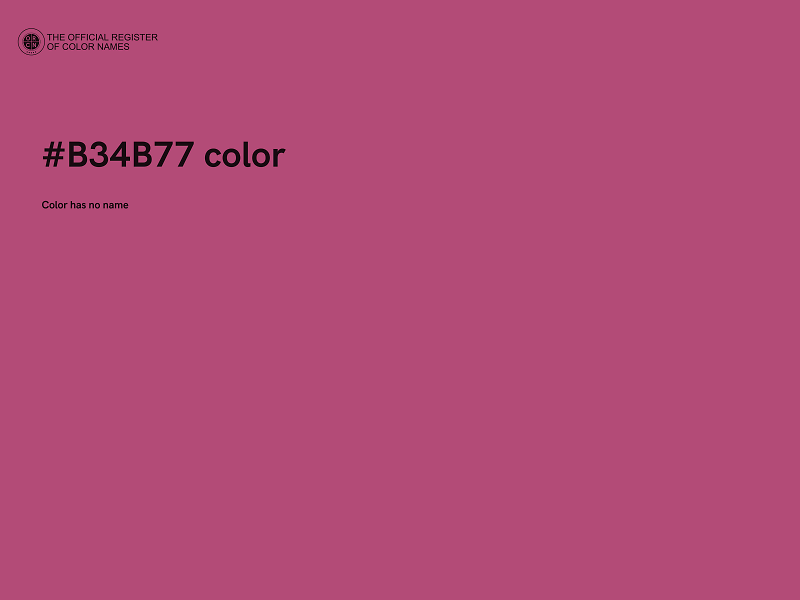 #B34B77 color image