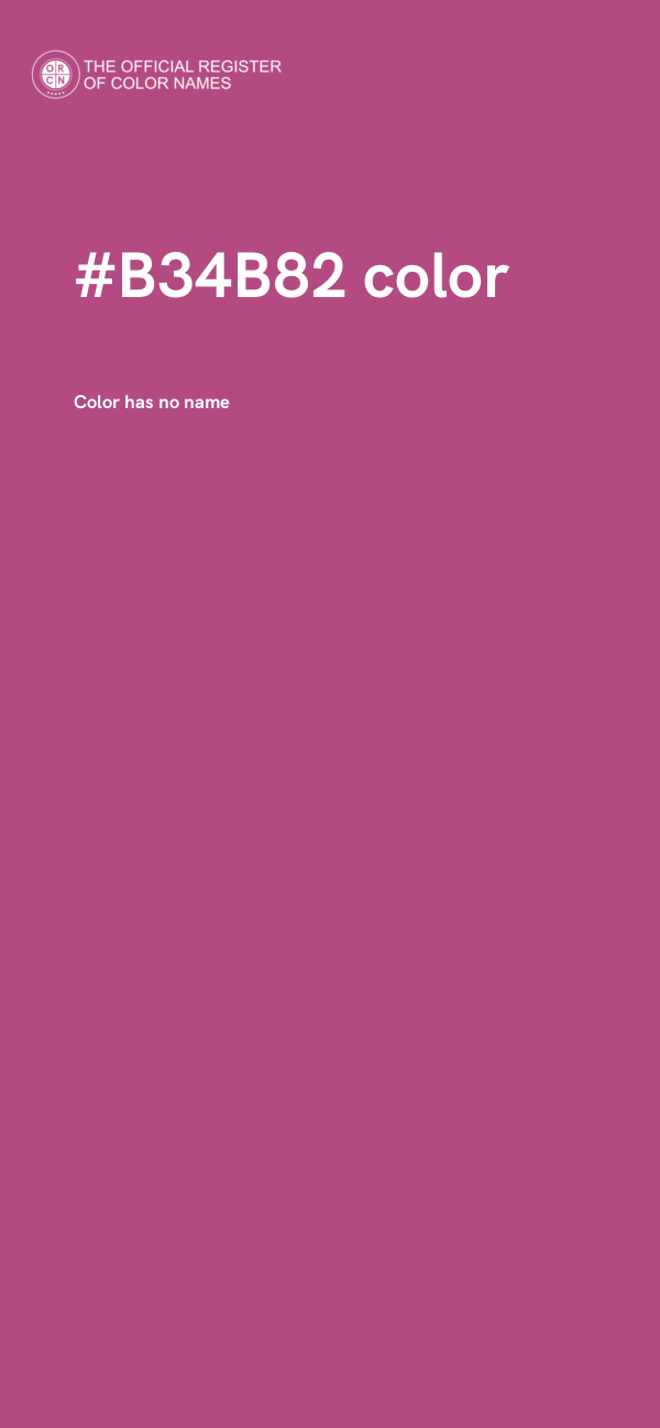 #B34B82 color image